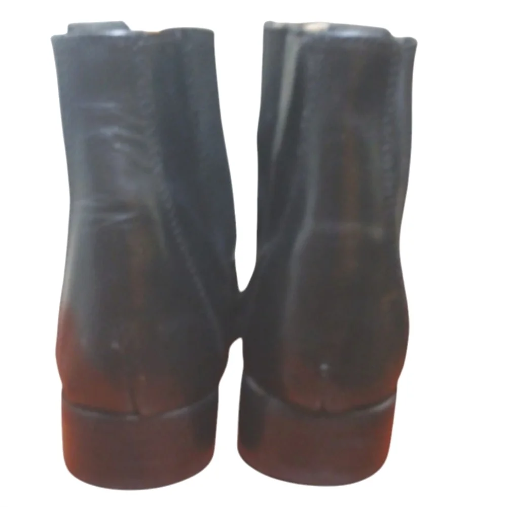 Black Lace-Up Ankle Boots Women's Size 6 Black Booties